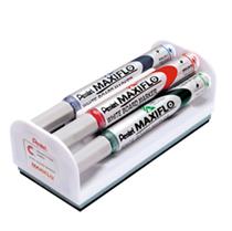 Set 4 marcatori Maxflo + cancellino - 4mm - Pentel