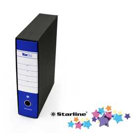 Registratore STARBOX f.to protocollo dorso 8cm blu STARLINE