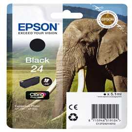 CARTUCCIA NERA CLARIA PHOTO HD SERIE 24 ELEFANTE