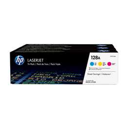 SCATOLA MULTIPACK 3 TONER COLORI CIANO/MAG/GIALLO HP LASERJET NR.128