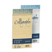 25 buste CALLIGRAPHY PERGAMENA 110x220mm 90gr naturale FAVINI