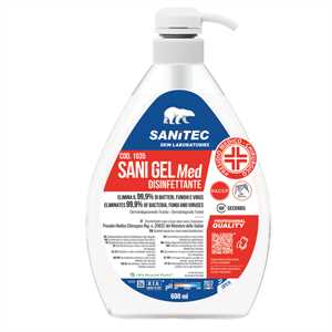 SANI GEL igienizzante mani 600ml in dispenser Sanitec