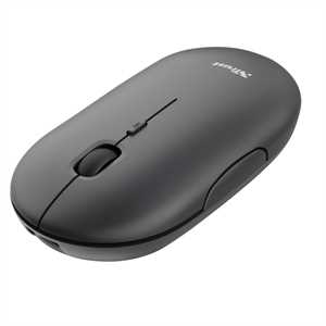 Mouse Puck - ultrasottile - wireless - ricaricabile - nero - Trust