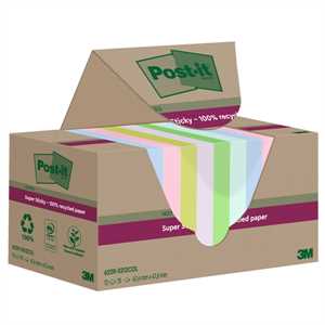 BLOCCO 70foglietti Post-it 47,6x47,6 colori pastello 100% riciclati