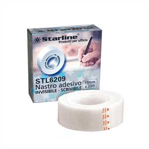 Nastro adesivo scrivibile - invisibile - 19 mm x 33 m - Starline