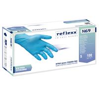 Guanti in nitrile strong N69-senza polvere taglia S -azzurro Reflexx