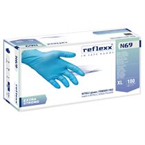 Guanti in nitrile N69-senza polvere taglia XL -azzurro Reflexx