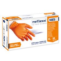 Guanti in nitrile N85- tg XL - arancione - Reflexx - conf. 50 pezzi